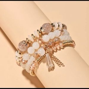 Last set! Anthro beaded stacking bracelets